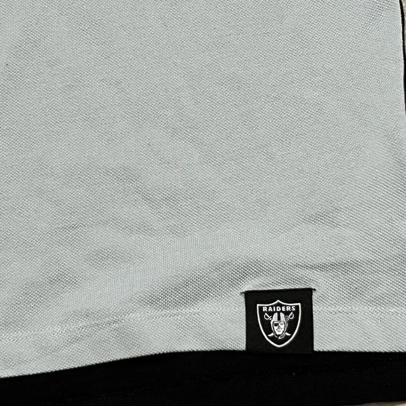 Nike Las Vegas Raiders Athletic Polo Shirt 2 button Black/Gray Medium - Picture 5 of 7